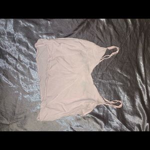 light pink crop top